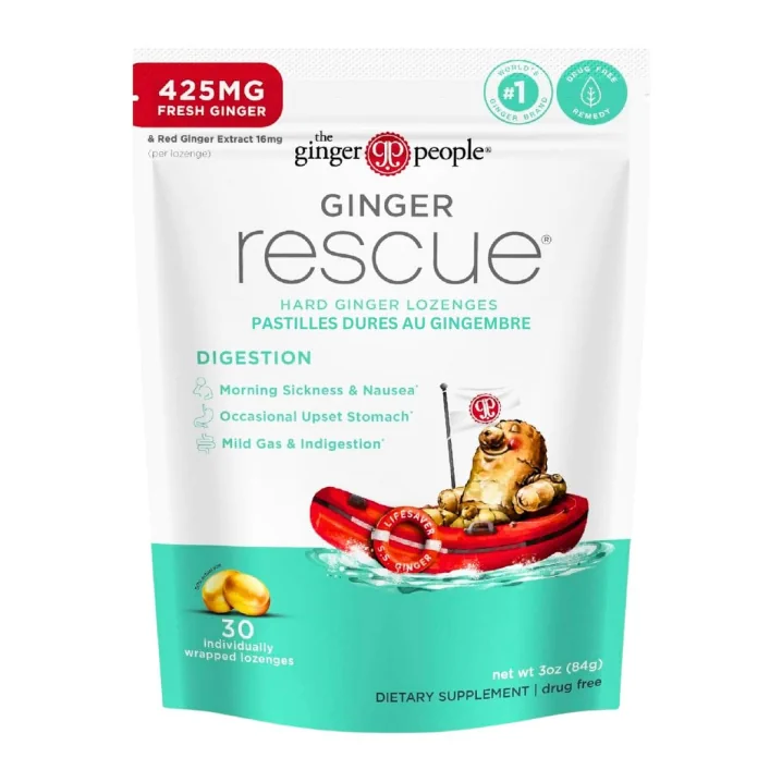 Front of The Ginger People - Ginger Lozenges - Digestive Lozenges - Ginger Supplement