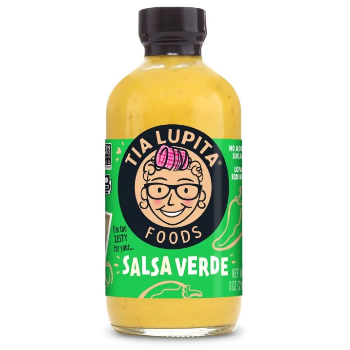 Front of Tia Lupita Low Sodium Gluten-Free Hot Sauce Salsa Verde