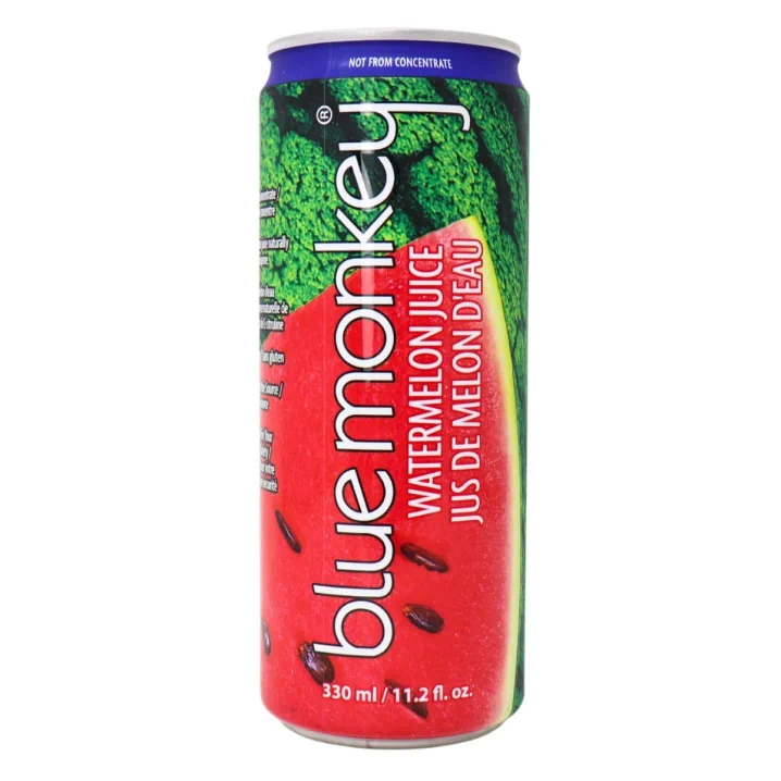 Blue Monkey Watermelon Juice Front of can