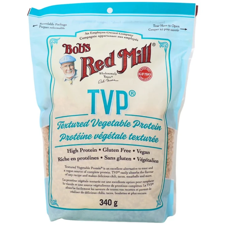 Front of Bob's Red Mill TVP Textured Vegetable Protein, 340g