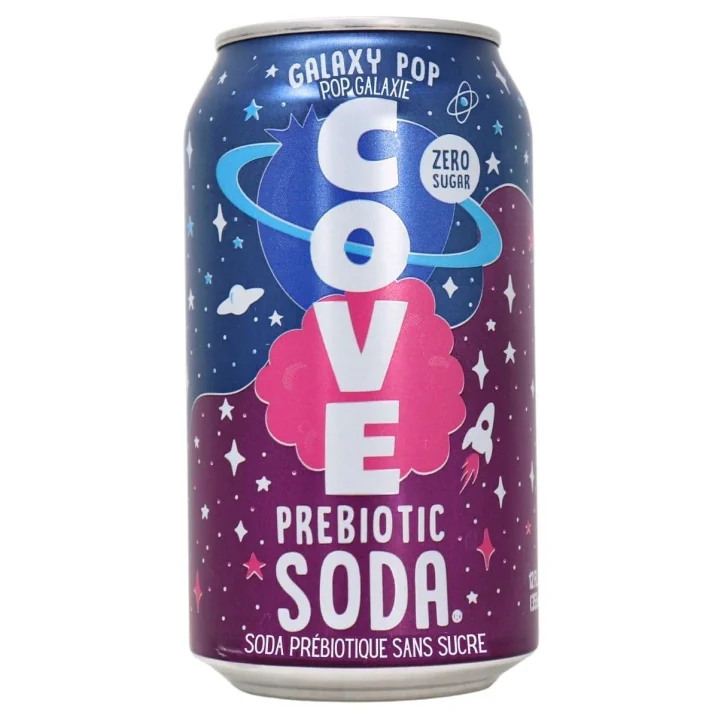 Cove Zero Sugar Prebiotic Soda Galaxy Pop Front