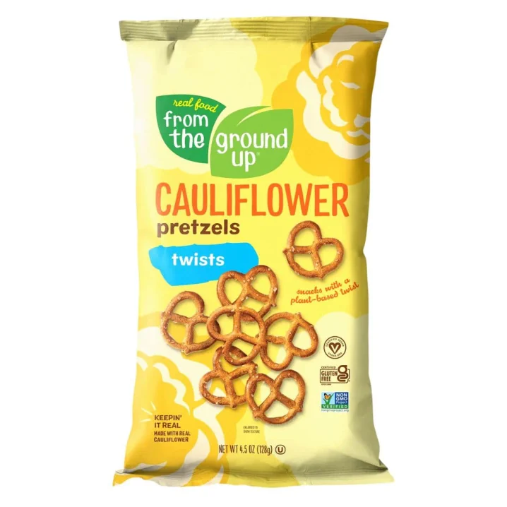 Front of From The Ground Up Cauliflower Pretzels Twists