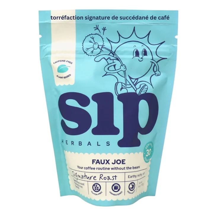 Front of Sip Herbals Coffee Alternative Signature Roast