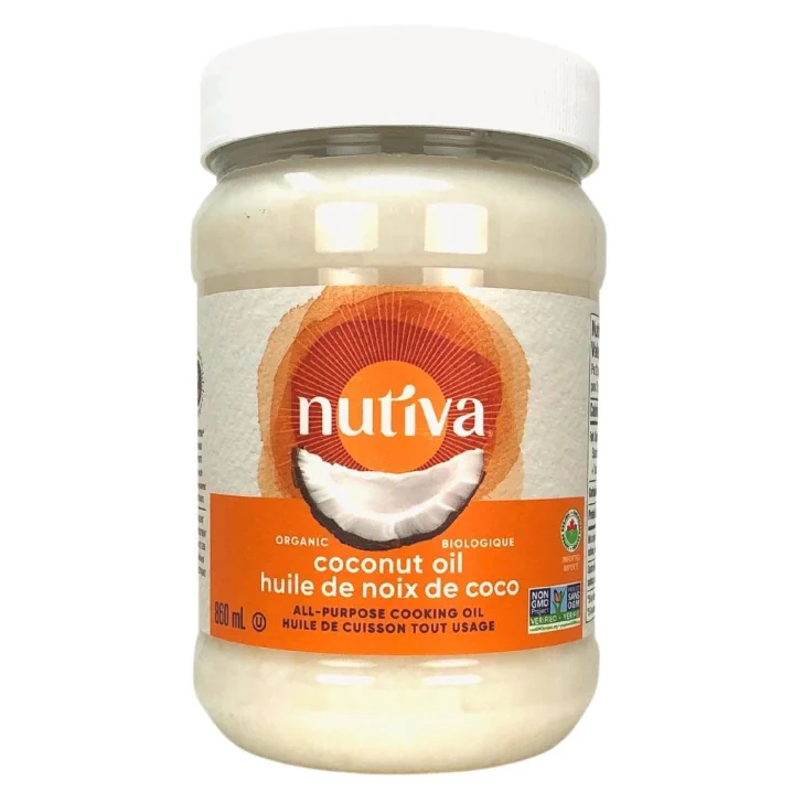 Front of Nutiva Organic Refined Coconut Oil, 860ml