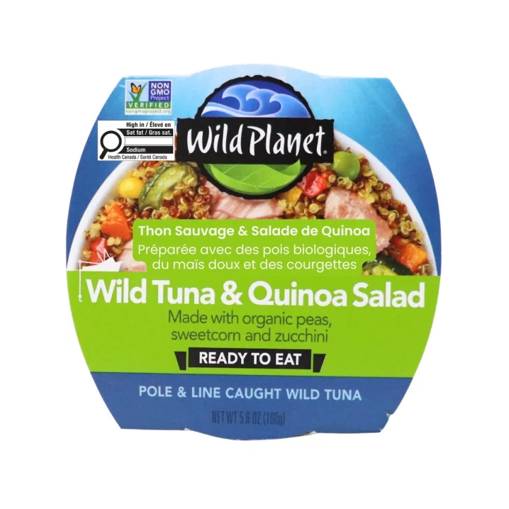 Wild Planet Wild Tuna & Quinoa Salad with Peas, Sweet Corn & Zucchini Front of package
