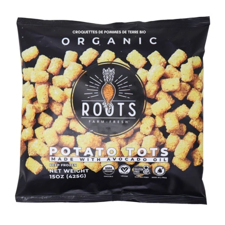 Roots Farm Fresh Organic Potato Tots Front
