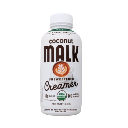 Malk Organic Coconut Creamer Unsweetened Front