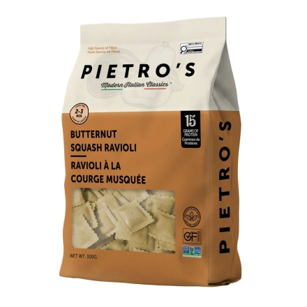 Pietro’s Gluten-Free Butternut Squash Ravioli Front