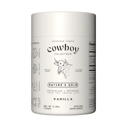 Cowboy Colostrum Superfood Powder Vanilla Front