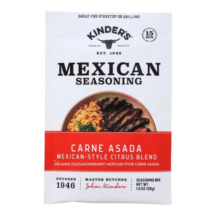 Kinder’s Mexican Seasoning Carne Asada Blend Front
