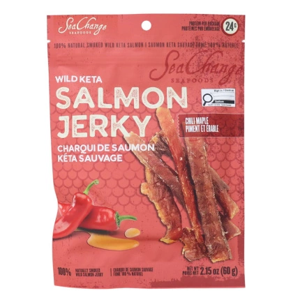 SeaChange Seafoods Wild Keta Salmon Jerky Chili Maple Front