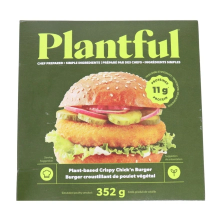 Plantful Plant-Based Crispy Chick'n Burger Front