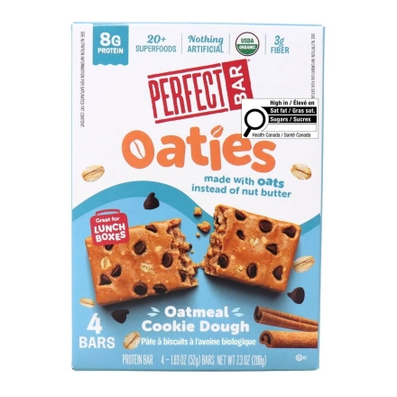Perfect Bar Organic Oaties Cookie Dough Front