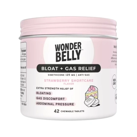 Wonderbelly Strawberry Shortcake Bloat + Gas Relief, 42 Pack Front