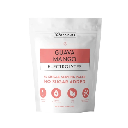 Just Ingredients Electrolytes Guava Mango, 20 pack