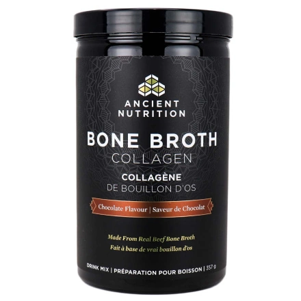 Front of Ancient Nutrition Bone Broth Collagen Protein - Chocolate, 357g