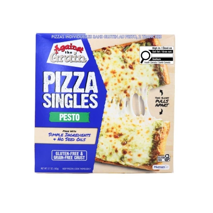 Against The Grain Gluten-Free Pizza Singles Pesto Front