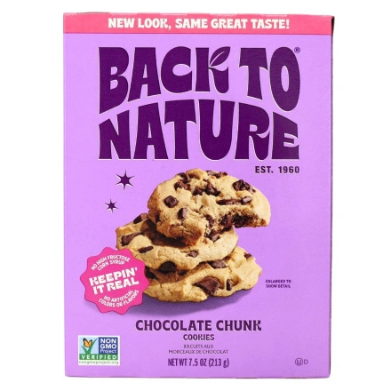 Back to Nature Chocolate Chunk Cookies Canada Front