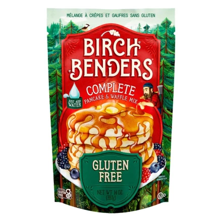 Front of Birch Benders Gluten-Free Pancake And Waffle Mix - Gluten Free Pancake Mix - Fluffy Gluten Free Pancake Mix - Best Gluten Free Pancakes