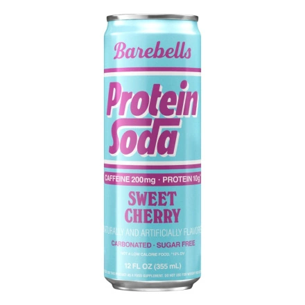 Barebells Caffeinated Protein Soda Sweet Cherry Front