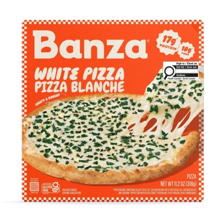 Banza Gluten-Free Chickpea Pizza White Front of box