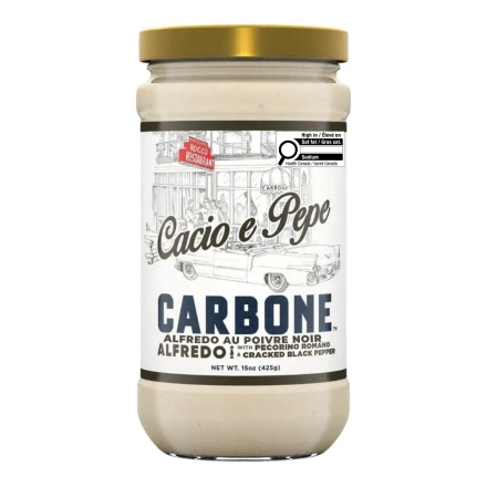 Carbone Alfredo Sauce Cacio E Pepe, 425 g Front