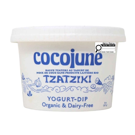 Cocojune Organic Cultured Coconut Yogurt Tzatziki Dip Front