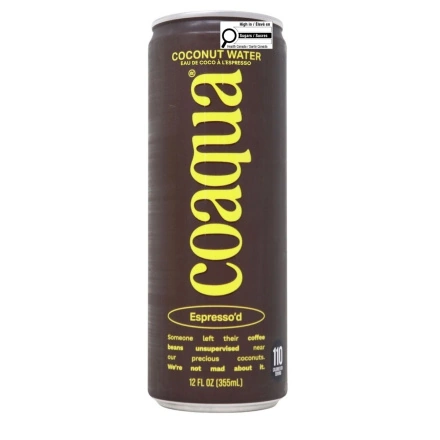 CoAqua Coconut Water Espresso’d Front