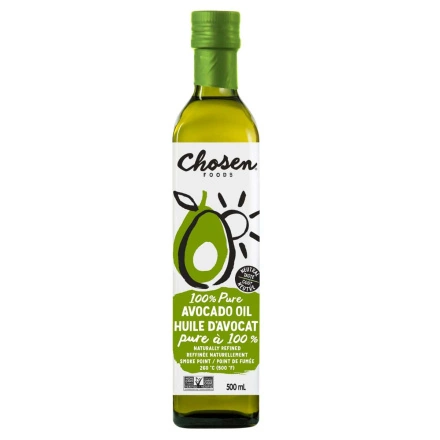 Front of Chosen Foods Avocado Oil, 500ml