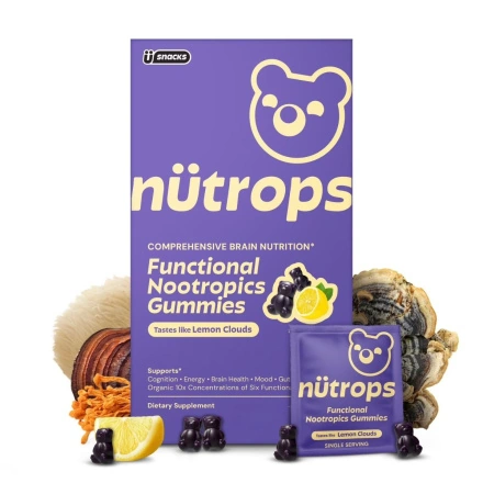 Grüns Nütrops Functional Nootropics Gummies for Adults Lemon Cloud Canada Front