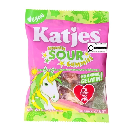 Katjes Vegan Sssparkly Sour Gummies Front