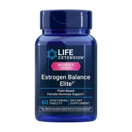 Life Extension Estrogen Balance Elite, 60 Vegetarian Tablets Front