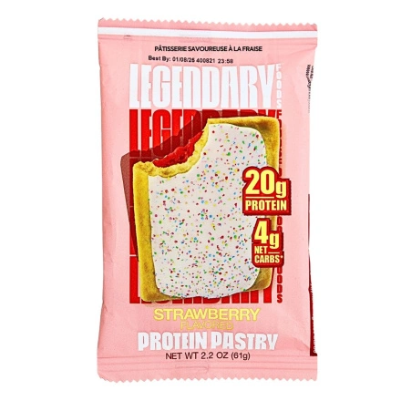 Front of Legendary Foods Tasty Pastry Strawberry Flavoured - Gluten Free Toaster Pastry - Where To Buy Gluten Free Pop Tarts - Are There Gluten Free Pop Tarts