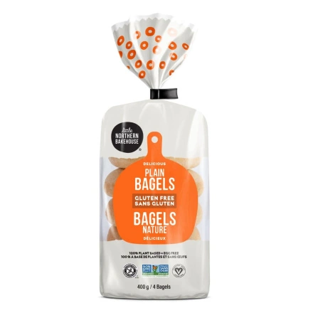 Front of Little Northern Bakehouse Plain Gluten-Free Bagels