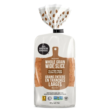 Front of Little Northern Bakehouse Whole Grain Wide Slice Gluten-Free Bread, 567g