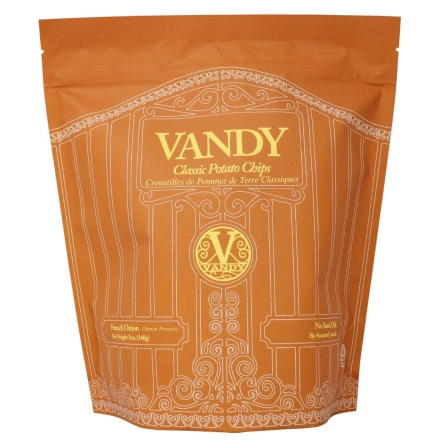 Vandy Classic Potato Chips Fried In Beef Tallow French Onion Front