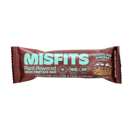 Front of Misfits Protein Bar Vegan Protein Bar S'mores Protein Bar