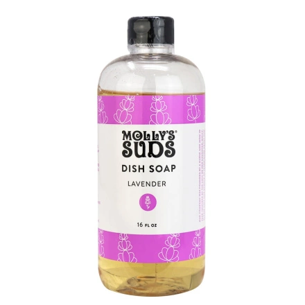 Molly's Suds Dye-Free Dish Soap Lavender, 16 fl oz