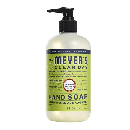 Front of Mrs. Meyer's Hand Soap Lemon Verbena, 370 mL
