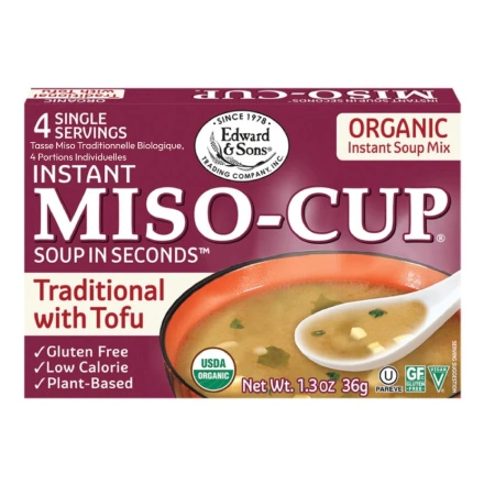 Front of Edward & Sons Organic Miso Soup Mix
