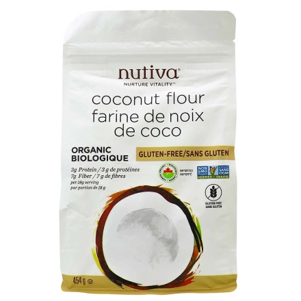 Front of Nutiva Organic Coconut Flour, 454g