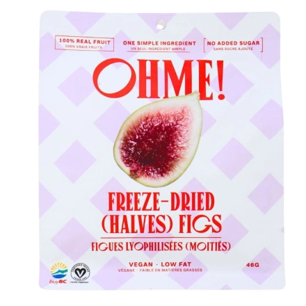 OHME! No Added Sugar Freeze-Dried (Halves) Figs Front