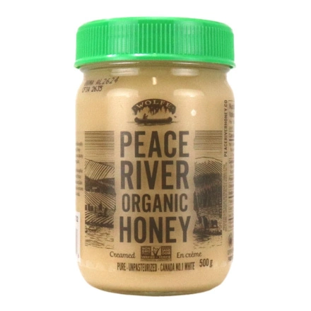 Peace River Organic Honey Creamed Unpasteurized, 500g