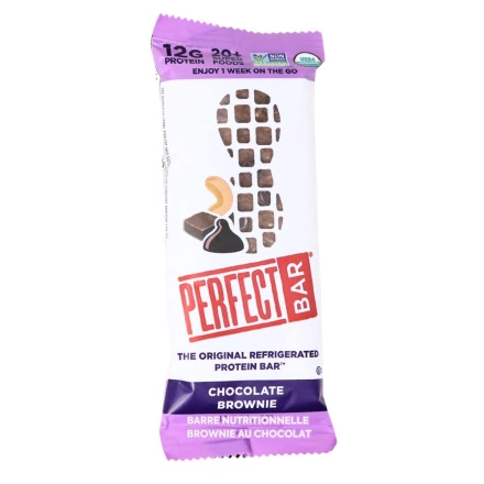 Front of Perfect Bar Protein Bar Chocolate Brownie