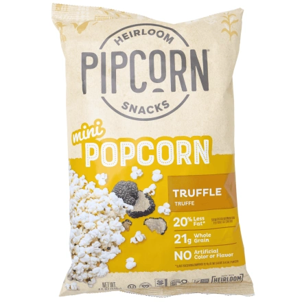 Pipcorn Gluten Free Heirloom Corn Mini Popcorn Truffle, 128g - Heirloom Corn, Pipcorn Canada, Truffle Popcorn, Truffle Oil Popcorn