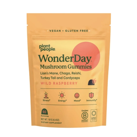 Plant People Zero Sugar Vegan Mushroom Gummies WonderDay Canada Front