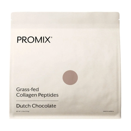 PROMIX Grass-Fed Collagen Peptides Dutch Chocolate, 1.13 kg Front