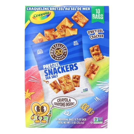 Pretzelized Pretzel Snackers Sea Salt Front of box