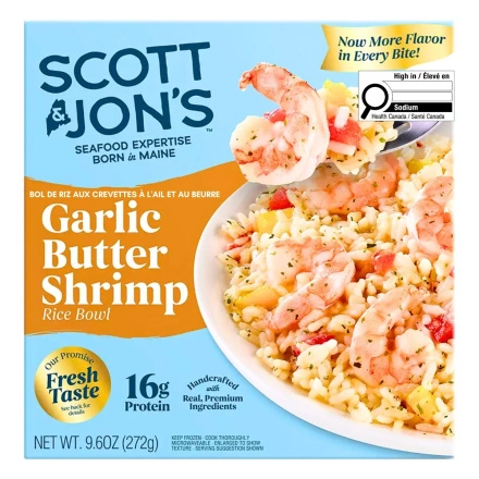 Scott & Jon’s Garlic Butter Shrimp Rice Bowl Canada Front