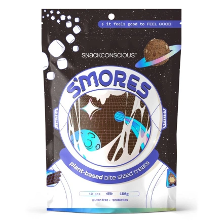 Front of Snackconscious Gluten-Free Protein Bites S'Mores